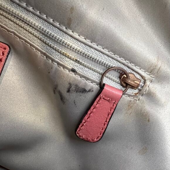 Coach Pink Leather Shoulder Bag - Picture 8 of 11